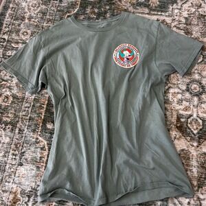 The Simpson 20th anniversary medium army green I heartedly endorse vintage tee